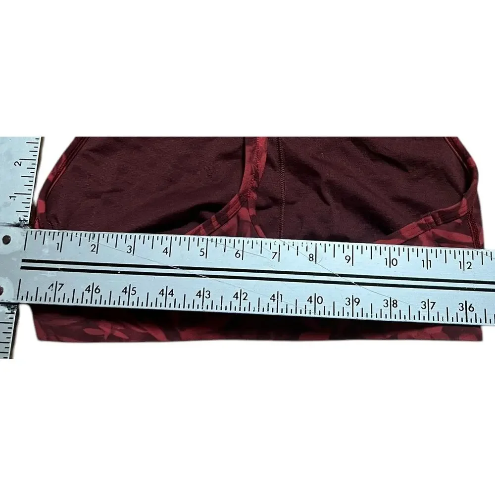 Lululemon Women's Bra Light Support Red Leaf *Dimensions in Picture*